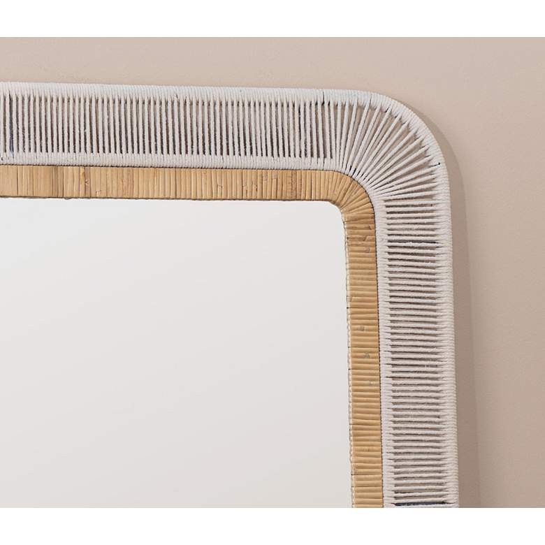 Image 4 Nikole Natural Taupe 28 1/2 inch x 40 1/4 inch Wall Mirror more views