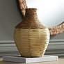 Nile 12 1/2" High Natural Seagrass Rattan Decorative Vase