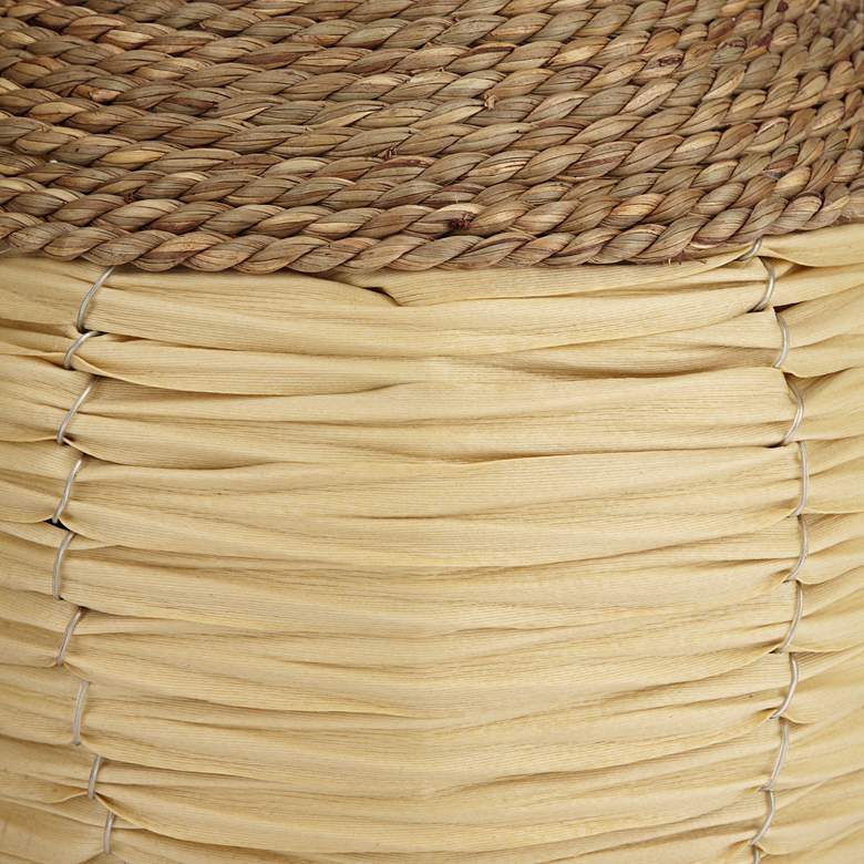 Image 4 Nile 12 1/2" High Natural Seagrass Rattan Decorative Vase more views