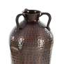 Nile Polished Brown 28"H Hammered Floor Vase with Handles