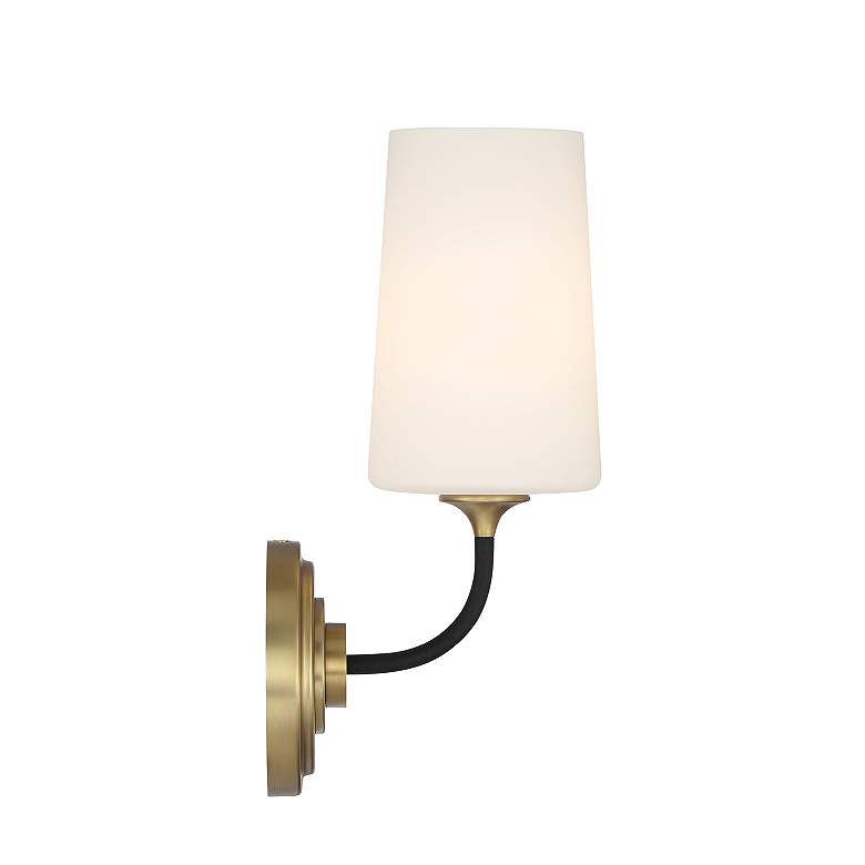 Image 5 Niles 1 Light Black Forged + Modern Gold Sconce more views