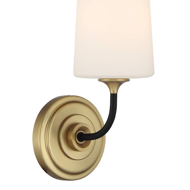 Image 6 Niles 1 Light Black Forged + Modern Gold Sconce more views