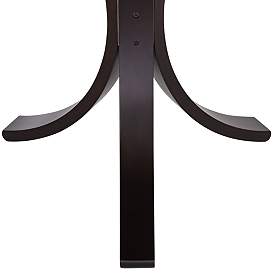 Image5 of Niles 17 3/4" Wide Bent Wood and Glass Modern Accent Table more views