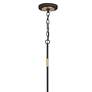 6_Niles 29" Wide Black Forged and Gold 4-Light Chandelier more views