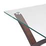 Thumbnail3 of Niles Espresso Wood and Glass Top End Table more views