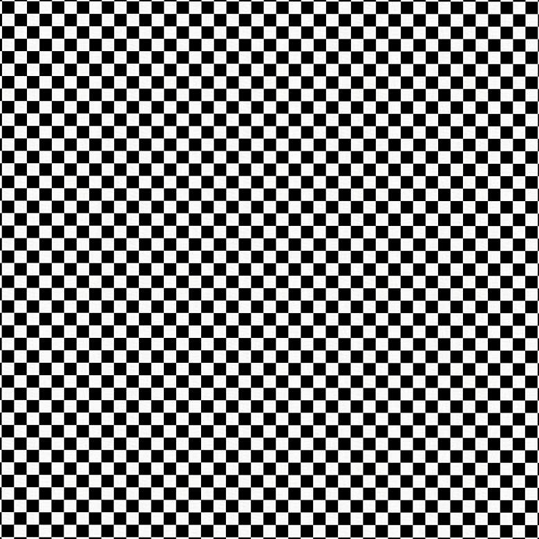 Image 3 Nina Checkerboard 19" Wide Black Oga Fabric Square Ottoman more views