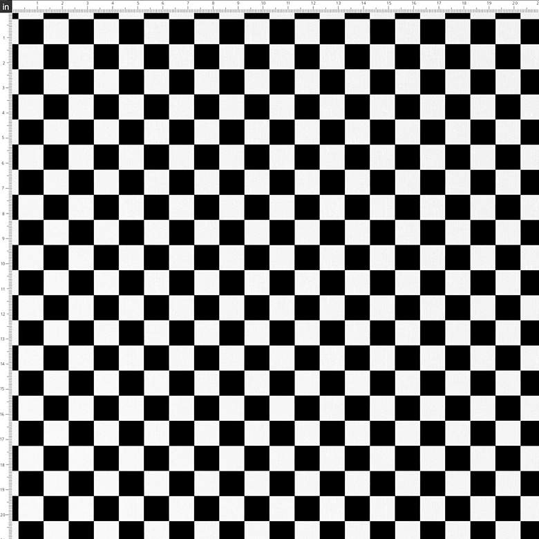 Image 4 Nina Checkerboard Black Oga Fabric Square Ottoman more views