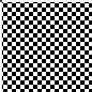 Nina Checkerboard Black Oga Fabric Square Ottoman