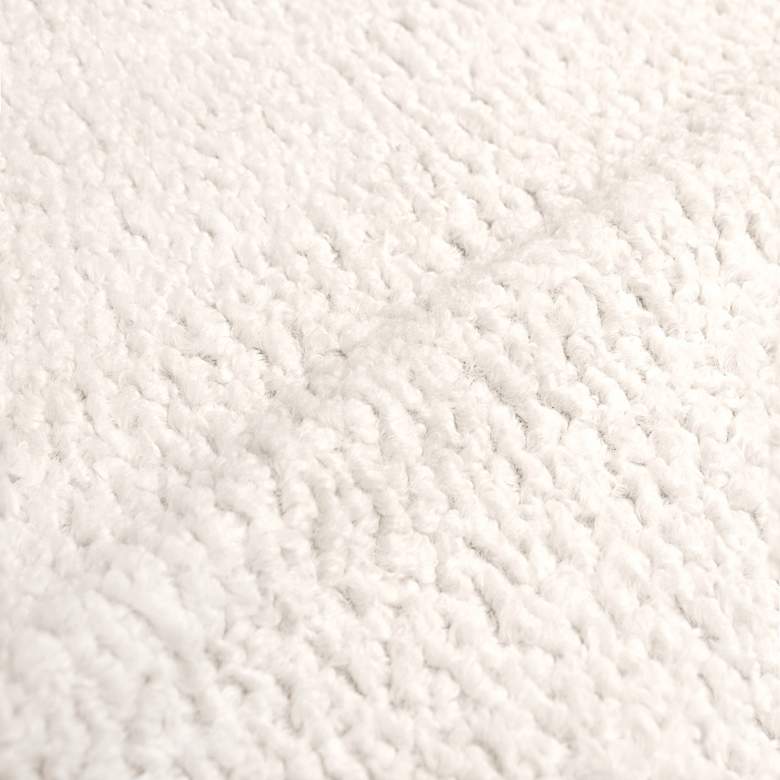 Image 3 Nina Sheepskin Natural Fabric Square Ottoman more views
