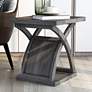 1_Nipran 22" Wide Distressed Gray 1-Open Shelf End Table