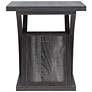 5_Nipran 22" Wide Distressed Gray 1-Open Shelf End Table more views