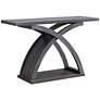 2_Nipran 47" Wide Distressed Gray Wood Sofa Console Table