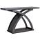 Nipran 47" Wide Distressed Gray Wood Sofa Console Table