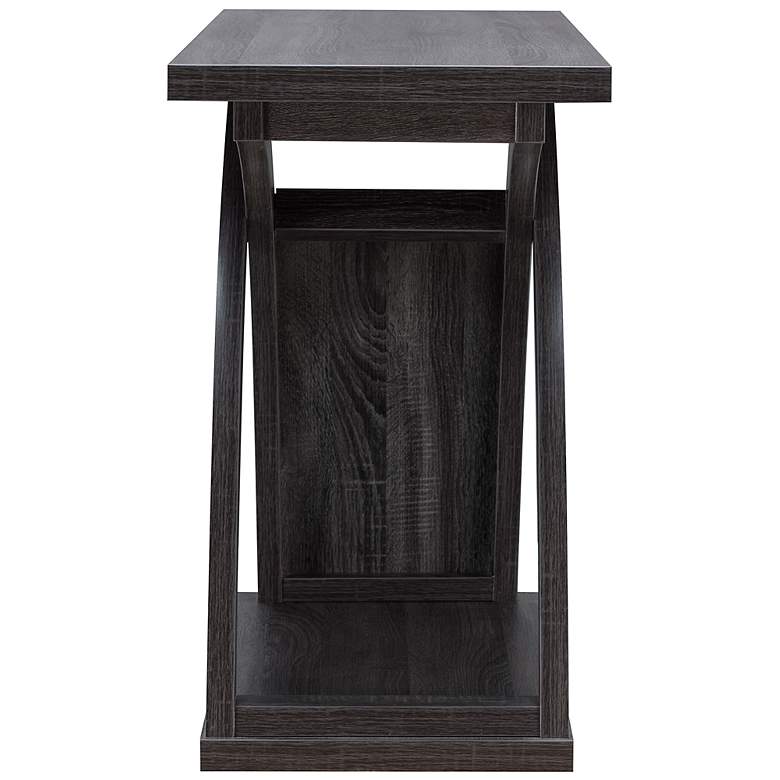 Image 6 Nipran 47" Wide Distressed Gray Wood Sofa Console Table more views