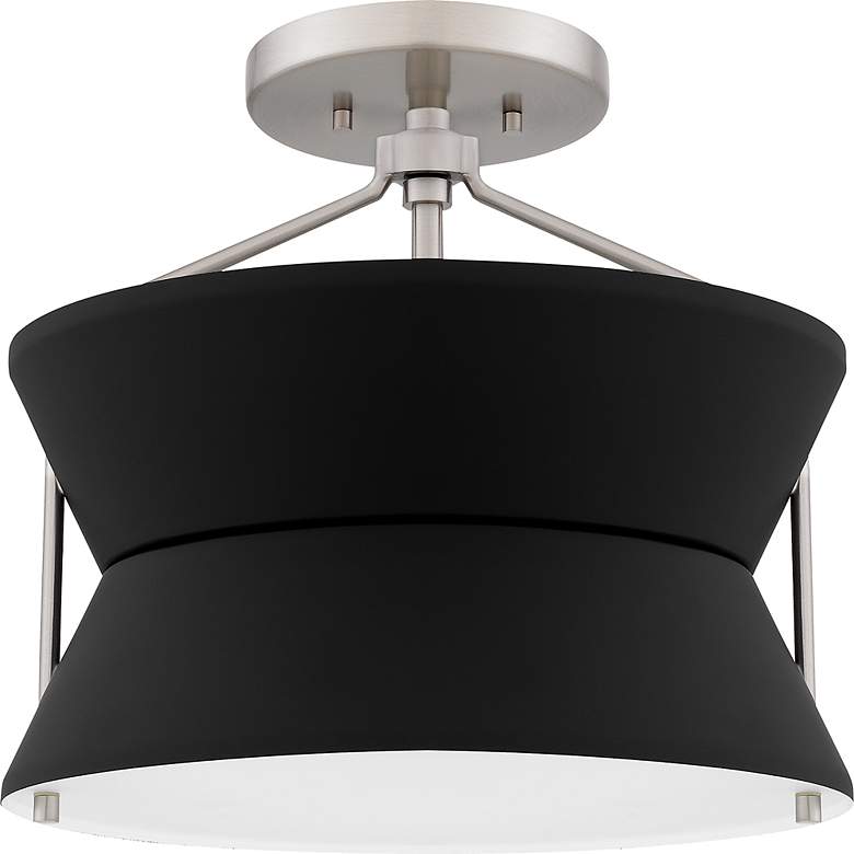 Image 4 Nira 2-Light Brushed Nickel Semi-Flush Mount Light more views
