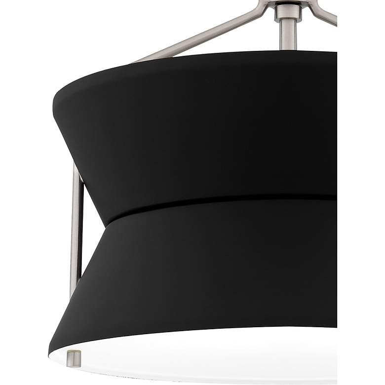 Image 7 Nira 2-Light Brushed Nickel Semi-Flush Mount Light more views