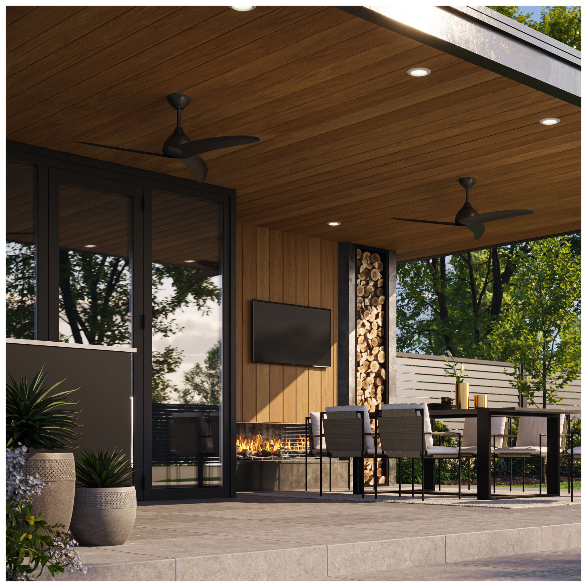 Image 2 Nirra Collection 52-in. Three-Blade Modern Ceiling Fan more views