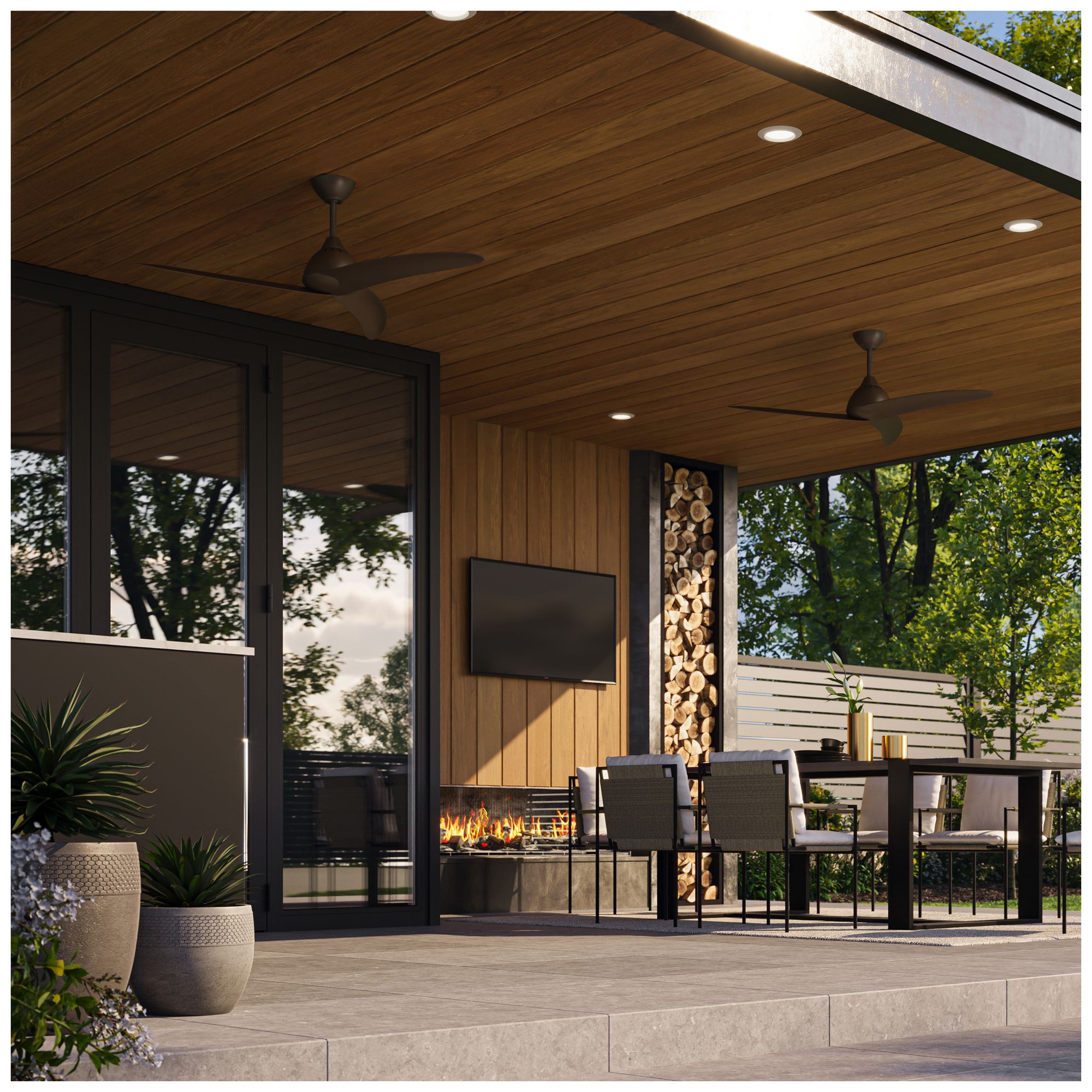 Image 2 Nirra Collection 52-in. Three-Blade Modern Ceiling Fan more views