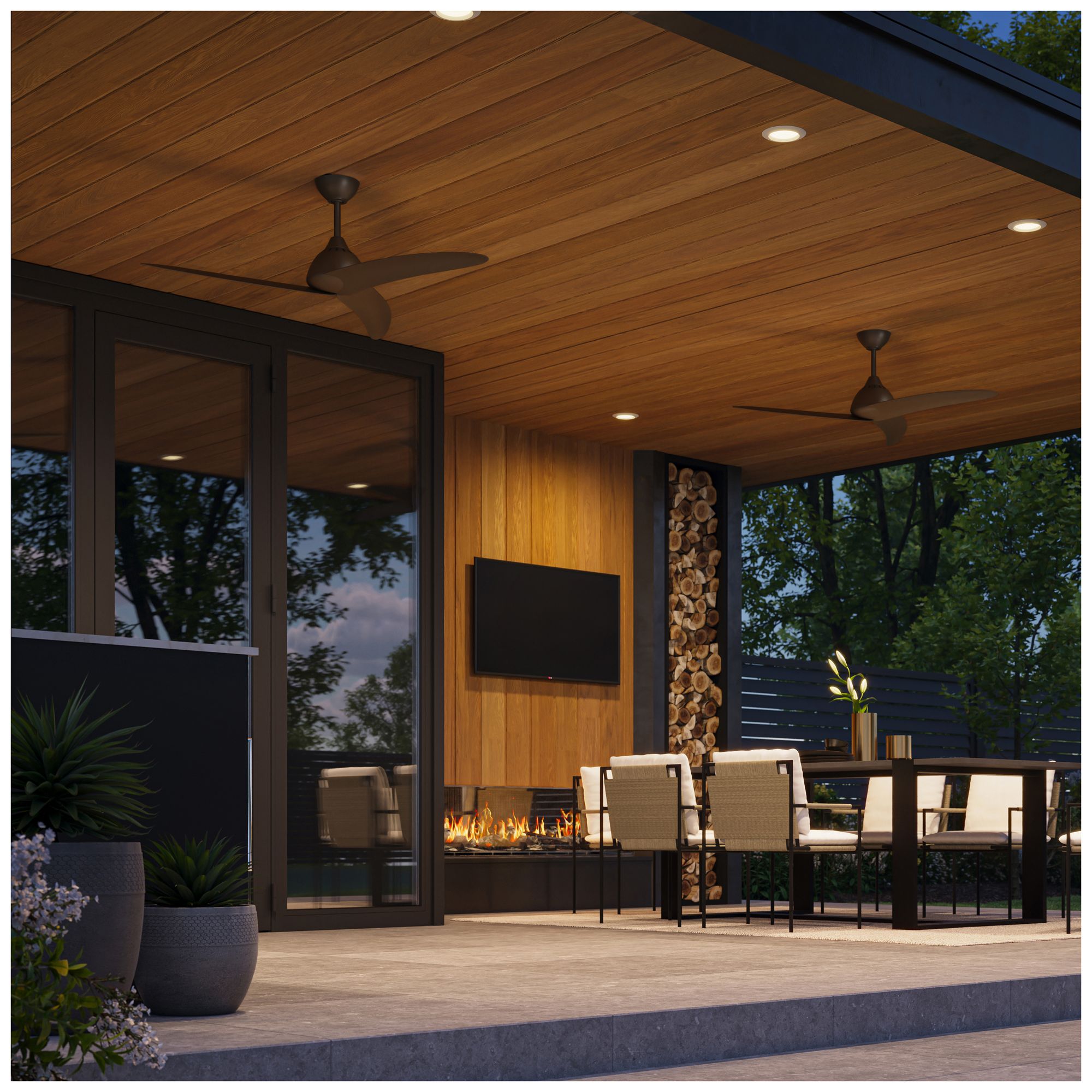 Image 3 Nirra Collection 52-in. Three-Blade Modern Ceiling Fan more views
