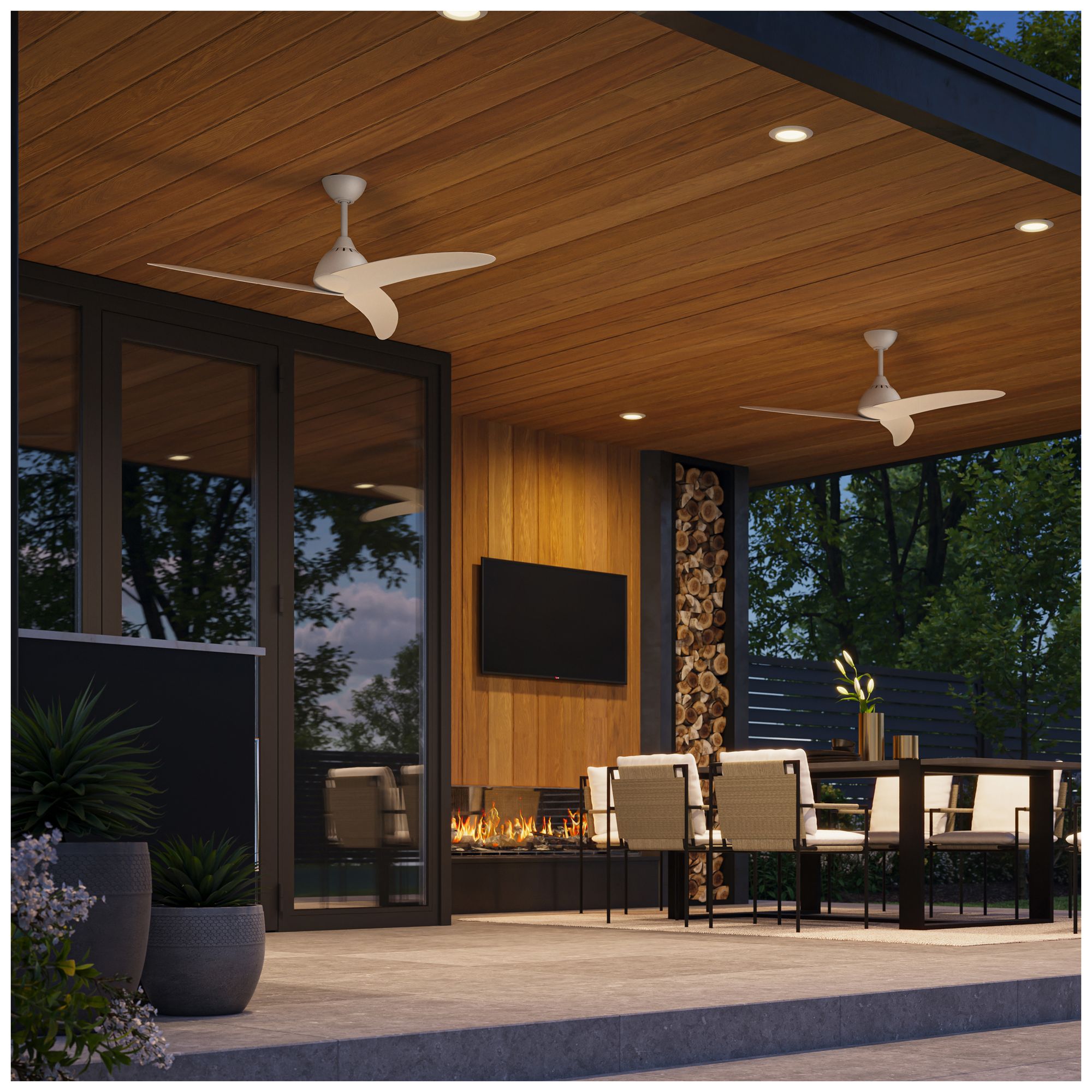 Image 3 Nirra Collection 52-in. Three-Blade Modern Ceiling Fan more views