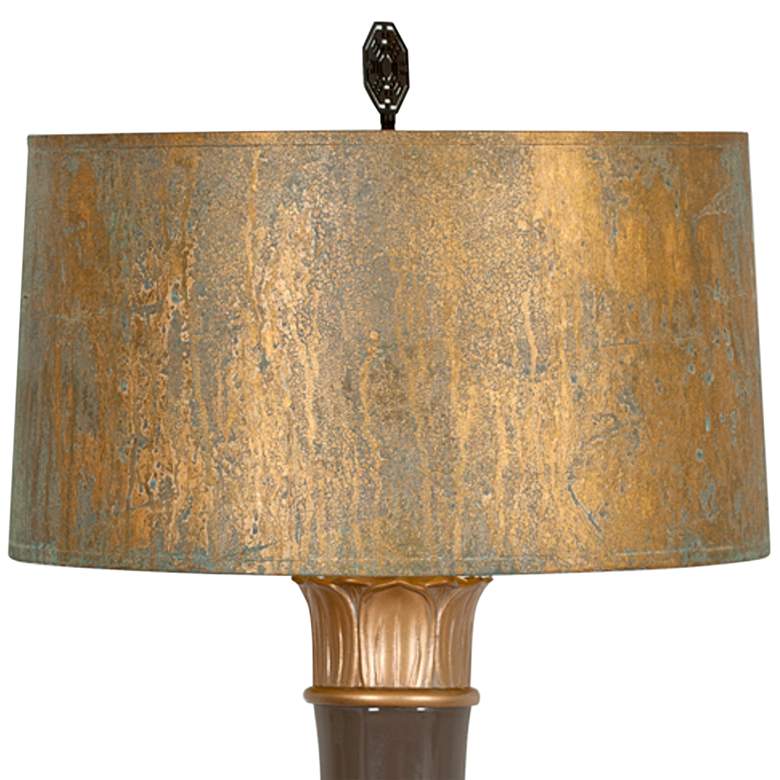 Image 3 Nirvana 35 inch Dark Taupe Glazed Ceramic Table Lamp more views