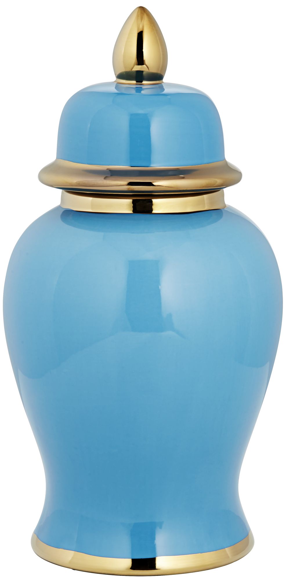 Image 2 Nirvana Glossy Turquoise Porcelain Ginger Jar with Lid