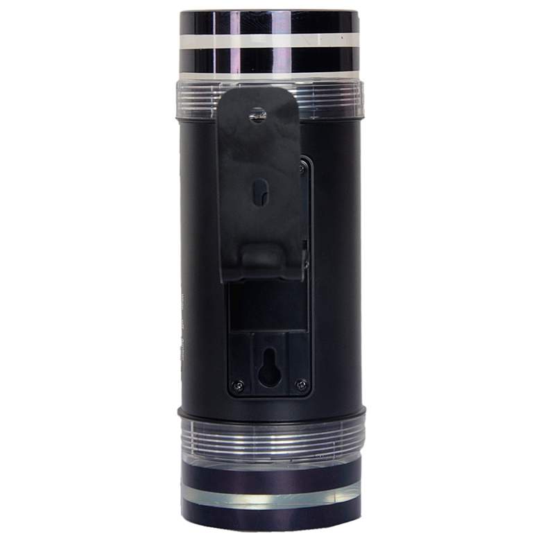 Image 4 Nish 9 3/4" High Black Dual Direction LED Solar Wall Light more views