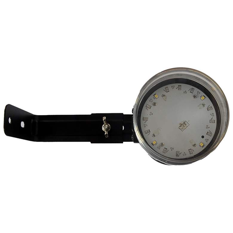 Image 6 Nish 9 3/4" High Black Dual Direction LED Solar Wall Light more views