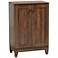 Nissa 23 1/2" Wide Walnut Brown 2-Door Shoe Storage Cabinet