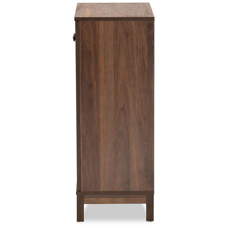 Image 7 Nissa 23 1/2" Wide Walnut Brown 2-Door Shoe Storage Cabinet more views