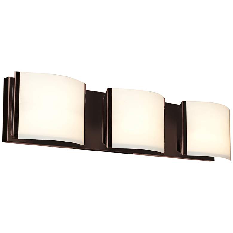 Image 1 Nitro 25 1/4" Wide Bronze 3-LED Bath Light