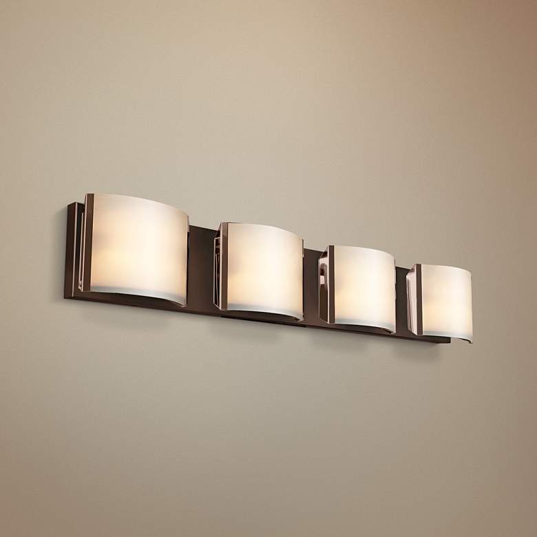 Image 1 Nitro 34 1/4" Wide Bronze 4-LED Bath Light