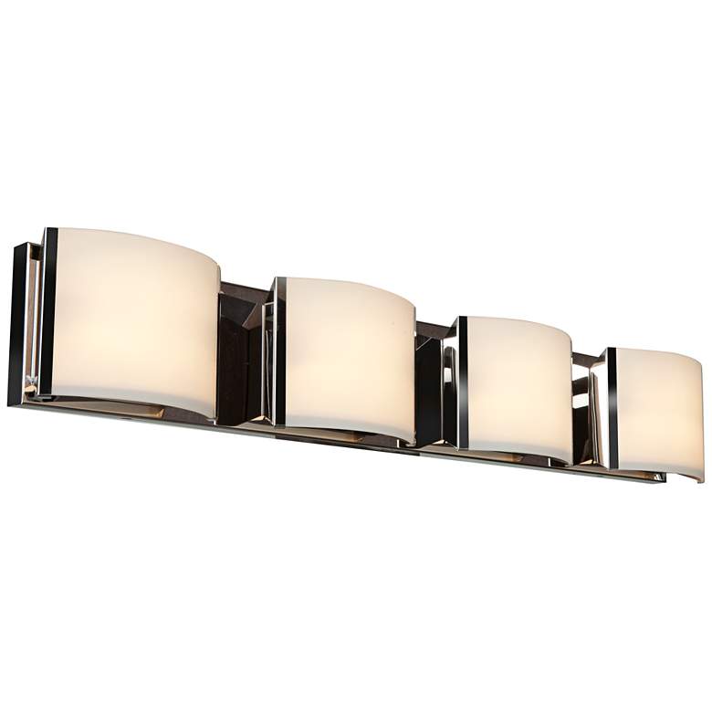 Image 1 Nitro 34 1/4" Wide Brushed Steel 4-LED Bath Light