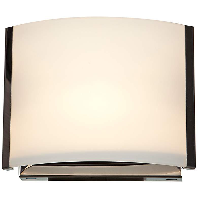 Image 1 Nitro 5 1/4" High Brushed Steel LED Wall Sconce