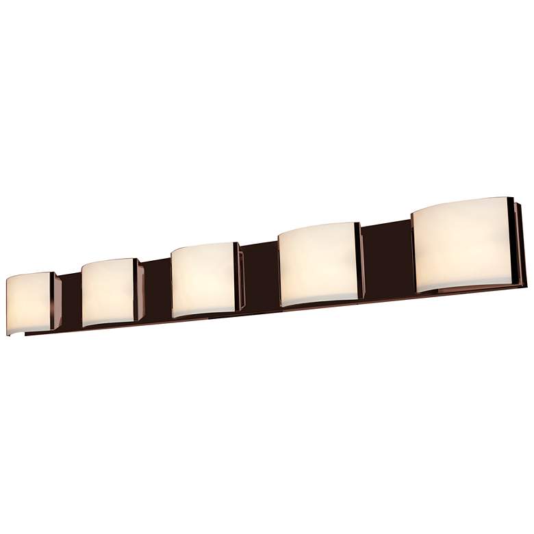 Image 1 Nitro2 48 3/4" Wide Bronze 5-Light LED Bath Light