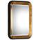 Niva Antiqued Gold Leaf and Black 28" x 42 1/4" Wall Mirror