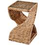 2_Nivala 14 1/4" Wide Natural Water Hyacinth Side Table
