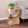 1_Nivala 14 1/4" Wide Natural Water Hyacinth Side Table
