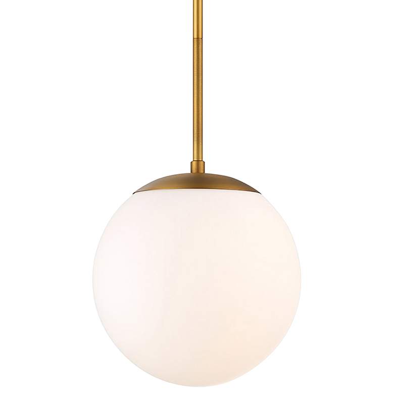 Image 1 Niveous 10 inchH x 10 inchW 1-Light Pendant in Aged Brass