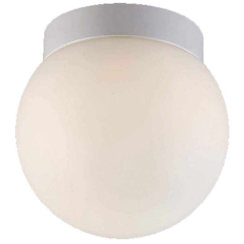 Image 1 Niveous 6"H x 6"W 1-Light Flush Mount in White