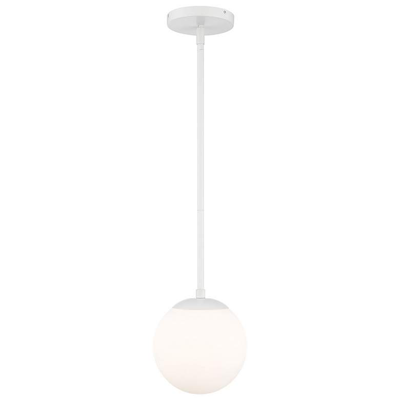 Image 1 Niveous 7.69"H x 7"W 1-Light Pendant in White
