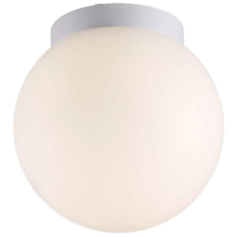 Image 1 Niveous 9"H x 9"W 1-Light Flush Mount in White
