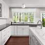 Thumbnail3 of Niveous 9"H x 9"W 1-Light Flush Mount in White more views