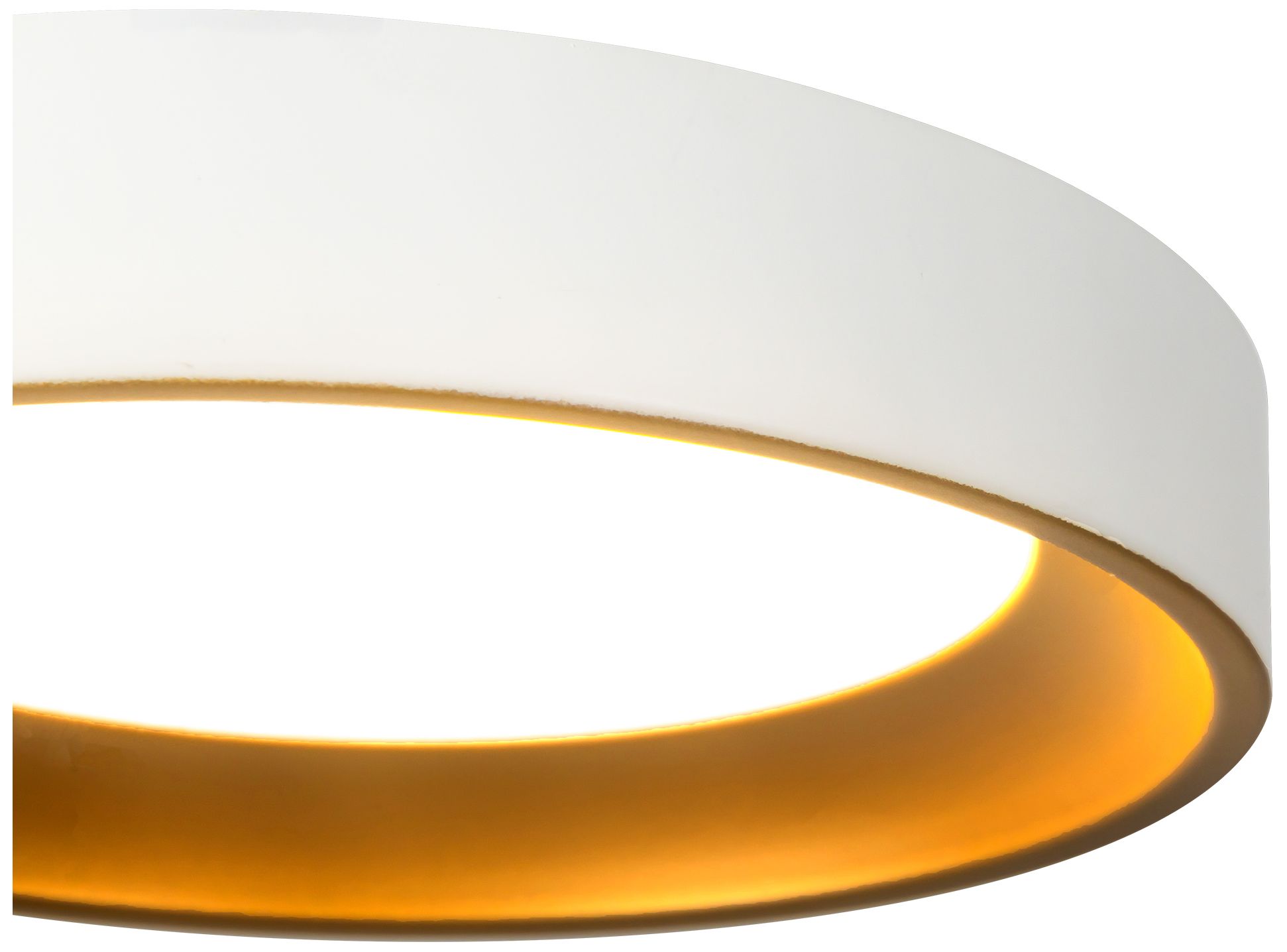 Image 5 Nix 7-in White dimmable LED Flush Mount with Gold Accents more views