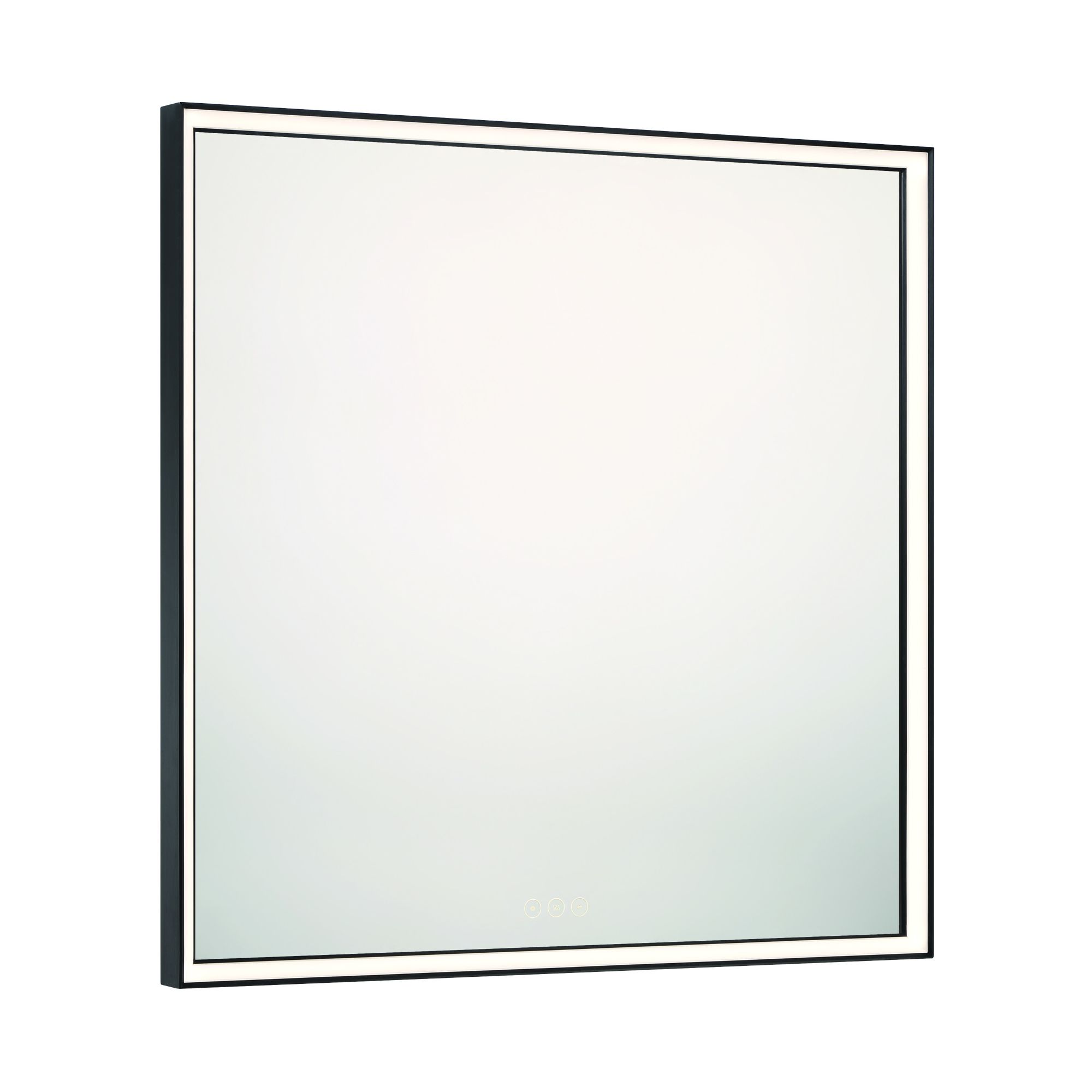Image 2 Nixon 36" LED Square Mirror  Black more views