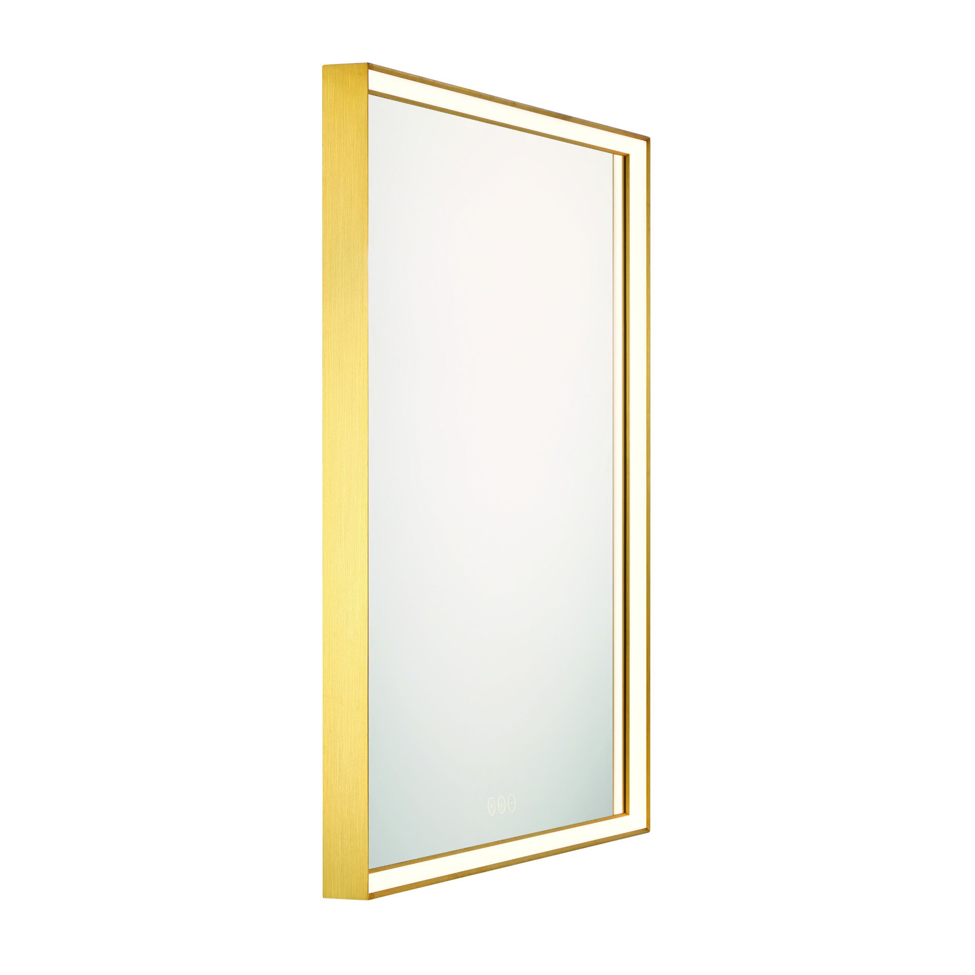 Image 3 Nixon 36" LED Square Mirror  Gold more views