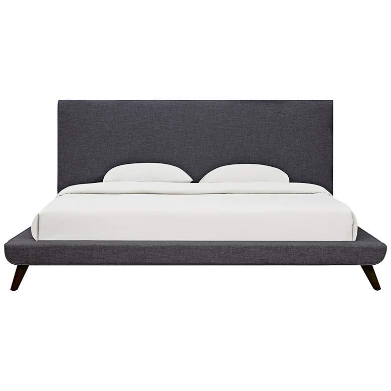 Image 1 Nixon Gray Linen Queen Bed