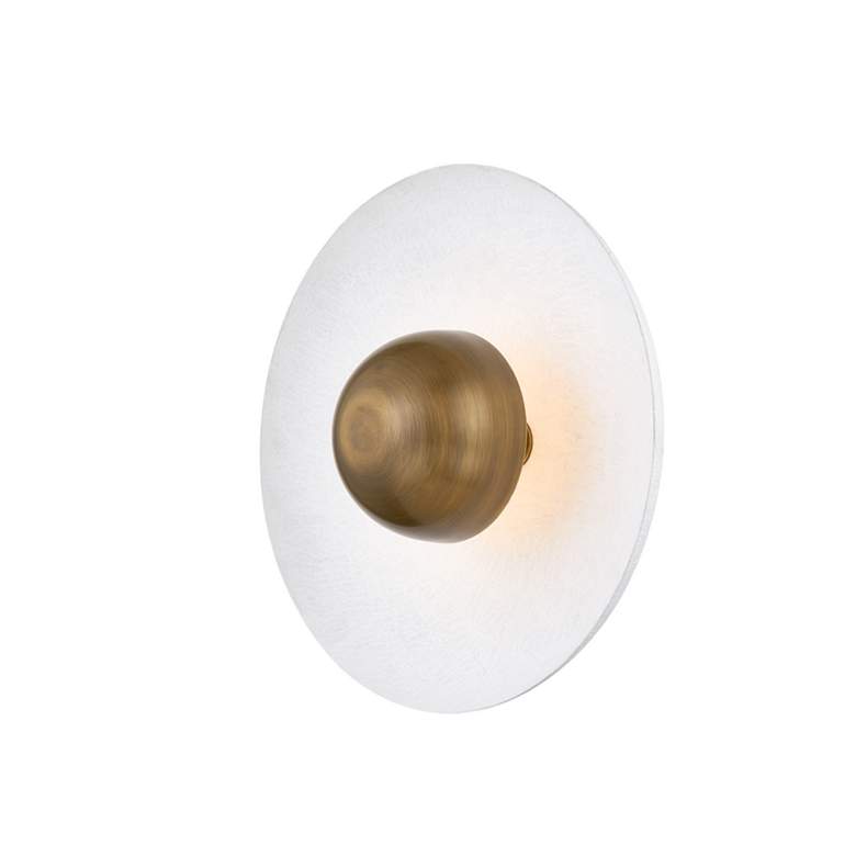 Image 6 Noah 14" Wide Patina Brass LED Ceiling Light more views
