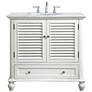 3_Noah 36" Wide Antique White 2-Door Single Sink Vanity