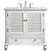 Noah 36" Wide Antique White 2-Door Single Sink Vanity
